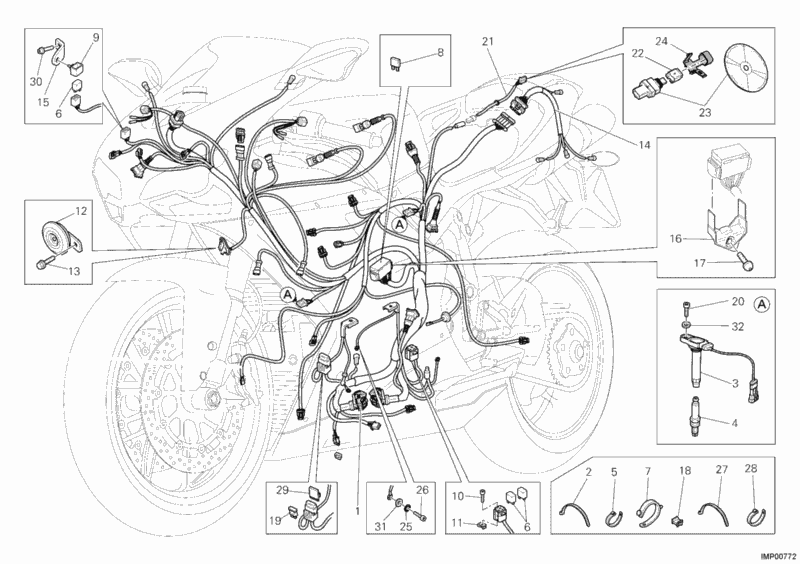 Mornington Motorcycles & PWC'S - 848 EVO 2011 - WIRING HARNESS